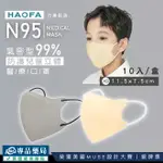 (任2件 享9折)HAOFA N95 氣密型99%防護兒童立體醫療口罩 XS 任選 10入/盒 (防霾PM2.5) 專品藥局