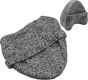 LeoTube Replacement Pillowcase Pillow Cover with Elastic Strap for Contour Legacy Leg & Knee Foam Support Pillow-Cover ONLY (Gray)