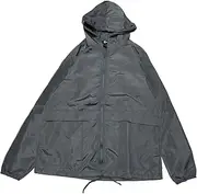 [Allegra K] Women's Raincoats Waterproof with Hood Windbreaker Trench Coat Lightweight Rain Jackets with Pockets for Outdoor