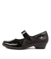 New Ziera Cassidy Xw Black Patent Leather Heels Womens Shoes Dress Shoes Heeled
