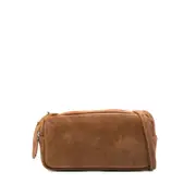 [Elleme] Elleme Mini Trousse Suede Double-zip Shoulder Bag ONE SIZE BROWN
