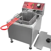 EGGKITPO Deep Fryer with Basket Commercial 12L Electric Countertop Fryer Stai...