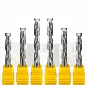 End Mills Cutting 2 Flute 6mm Shank Carbide Milling Tungsten Router Bit Cut CNC