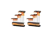 20Pc L-Handle Hex Key Set SAE & Metric Allen Wrench Ball End 2mm-10mm 3/32"-3/8"