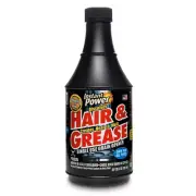 Hair And Grease Drain Opener Clog Remover Sink Tub Shower 20 Oz.