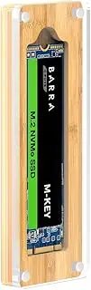 AODUKE M.2 SSD Enclosure for M.2 2230/2242/2260/2280MM SSD Hard Drive Protection Box Storage Box Drive Clear Bamboo Magnetic Closure NGFF/NVME Manager-01M2-Z