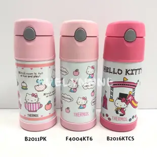 膳魔師Thermos KITTY系列不鏽鋼真空保冷瓶3款-F4004KT6 B2011PK B2016KTCS