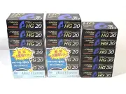 SEALED Lot of 18 Victor(JVC) VHS-C 20 30min Video Cassette Tape & 2 Head Cleaner
