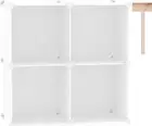 C and AHOME Cube Storage Organizer, 4-Cube Shelves Units, Closet Cabinet, DIY L