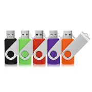5PCS 4GB USB Flash Drive USB 2.0 Memory Stick Storage Thumb Swivel Pen USB Drive