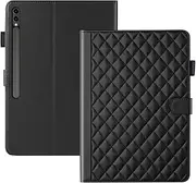 Nexue Case for Samsung Galaxy Tab S9 Plus/Tab S9 FE Plus 12.4-inch Tablet 2023 (Model: SM-X810/X816B/X818U/X610/X616),Shockproof Leather Wallet Case with Kickstand Pencil Holder (Black)