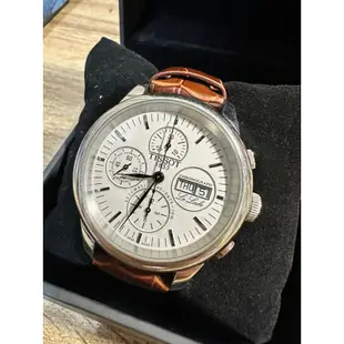 天梭 Tissot Le Locle 經典三眼計時 機械錶 男錶