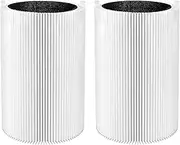 Colorfullife 2 Pack 411 Filter for Blueair Blue Pure 411 Air Purifier, Include 2 Particle and 2 Activated Carbon (2)