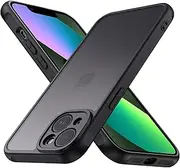 Matte Case for iPhone 13 Case 6.1-Inch, Shockproof Drop Protection Anti-Fingerprint, Frosted Translucent Back Phone Cover for iPhone 13