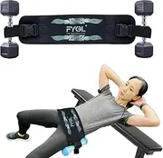 FYGL Hip-Thrust-Belt, Foldable Hip-Thrust-Band for Dumbbells, Kettlebells, or Plates, Hold Up to 300 lbs Weights with Slip-Resistant Padding for the Gym and Home Workouts