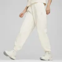 在飛比找momo購物網優惠-【PUMA】長褲 女款 運動褲 歐規 米白 62423399