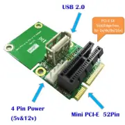 PCI-E 1X to Half/Full Mini PCI-E Adapter