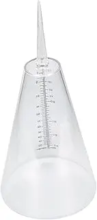 1Pc Cone Shape Rain Gauge Transparent Measuring Cup with Double Scale for Garden Use Easy Installation for Agriculture Meteorological Statistics Durable Outdoor Rain Gauge