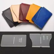 Transparent Acrylic Card Bags Stencil Leather Pattern