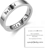 [MIFYNN] Be Kind of A Ring Stainless Steel Ring Inspirational Friendship Ring Be Kind... of A Ring for Women