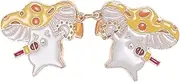 [WOFASHPURET] Mushroom Brooch Lavalier Bag Enamel Pin Brooches Dangle for Fake Boys Clip Bead Charms Cute Watermelon Enamel Orange Shirt Day Pin Rings Cinch Deck Decoration The Hoop Alloy