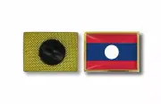 pins pin's flag national badge metal lapel backpack hat button vest laos