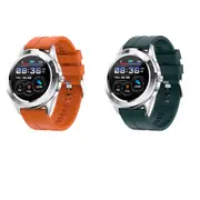 2PCS Smart Watches Touch Screen Fitness Watch Fitness Tracker with Heart Rate Sleep Monitor -Green and Orange