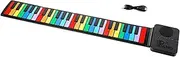 CoudarTitie 37 Keys Roll Up Piano, Digital Music Piano Keyboard, Roll Up Piano, Hand Roll Electric Piano Keyboard for Home Gifts,