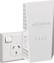 NETGEAR WiFi 5 Range Extender (EX6400) – Add up to 165 sq. m. and 30 devices with AC1900 Dual-Band Wireless Signal Booster & Repeater (up to 1900 Mbps Speed), Easy Setup, Smart Roaming