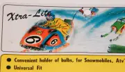 Vintage Snowmobile MOC Sealed Xtra-Lite Bulb Holder DAVIN Retro Artwork 1970