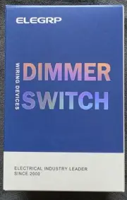 ELEGRP DIMMER SWITCH DM101S-WH LIGHT DIMMER NEW IN BOX WITH ALL PARTS