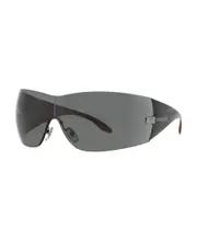 Versace Eyewear Shield Frame Sunglasses 41 Gray