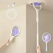 Rotating Head Rechargeable Electric Fly Swatter Racket, Electric Mosquito Zap...