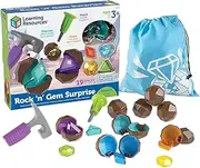 Learning Resources Rock 'n Gem Surprise - 19 Pieces, Ages 3+ Toddler Learning Toys, Sorting and Matching Toys, Early STEM for Kids