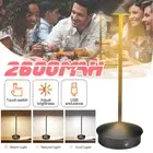 Cordless LED Desk Table Lamp Touch Dimmable Bedside Night Light USB Rechargeable