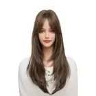 Blonde Wigs for Women with Layered Curtain Bangs Set 6(with Accessories) 24 I...