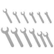 Thin Open End Wrench Set 12 Piece Single 1.5mm Super Thin Wrench Spanner Set ...