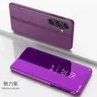 For Samsung Galaxy M14 5G Luxury Smart Screen Touch Mirror Flip Hard Case Cover