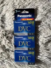 Mini DV Panasonic DVC Tape 60MIN / LP 97MIN AY-DVM65EJ3 Sealed New 3 Pack