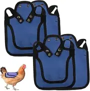 4 Pack Waterproof Chicken Saddle, Breathable Feather Protector Chicken Pecking Guard, Chicken Saddle for Hens and Roosters, Poultry Saver Apron Supplies for Medium Large Hens