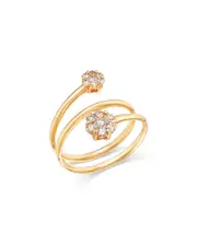 Diamond Fine Collection Diamond Floral Spiral Ring in 14K Yellow Gold, 0.46 ct. t. w.