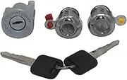 ZAPYVET AL164 8-97035293-0 3pcs Complete Set Ignition Cylinder Door Lock, for Isuzu, NPR NQR NKR ELF 1994-07 with Same Keys car Ignition Switch Lock