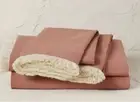 Opalhouse Jungalow Fringed Cotton Percale Sheet Set Queen Solid Coral
