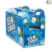 Ice Breakers Ice Cubes Sugar Free Chewing Gum Xylitol Peppermint (Pack of 6)
