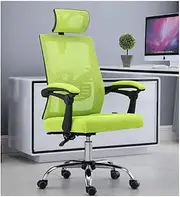 Stable Ergonomic Mesh Office Chair，Lying and Lifting Desk Chair Armchair with Footrest，Comfortable Computer Chair，Easy Installation Mobile