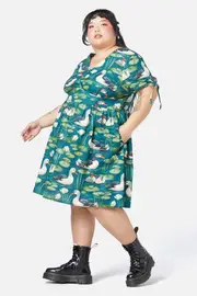 Curve Duck To Water Dress