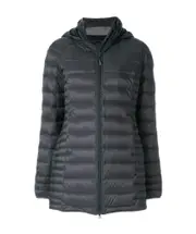 Quilted design down jacket S graphite type