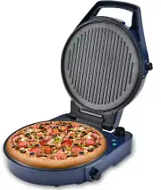 Pizza Maker Oven Electric Non-Stick Baking Cooking Machine Flat Grill Heated