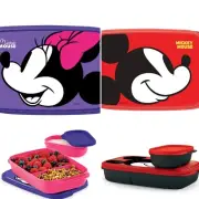 Tupperware Disney Mickey & Minnie Slim Lunch Container Set New