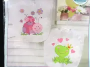 Fairy Bibs - 2010 Stamped Cross Stitch Kit - Dimensions #70-73542